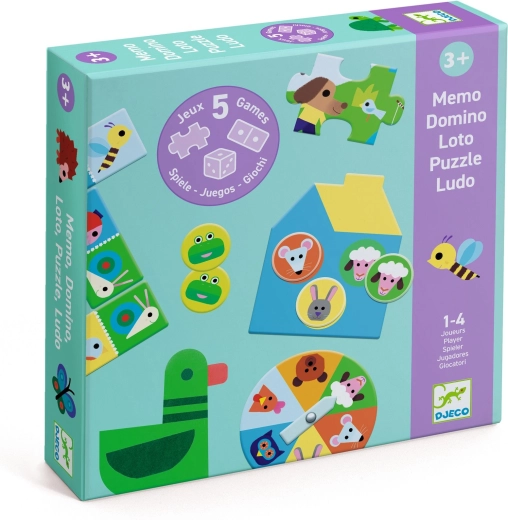 Djeco 5 igara na farmi – set igara za djecu od 3 godine