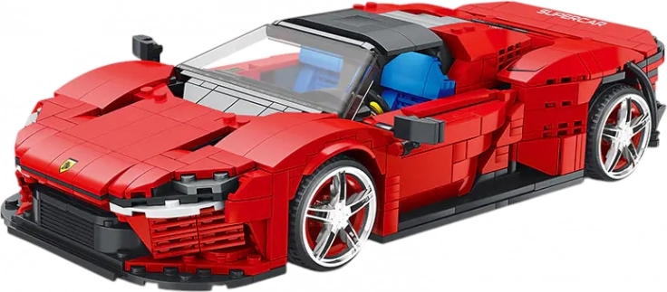 Konstrukcijski set sportski auto crveni 1168 dijelova