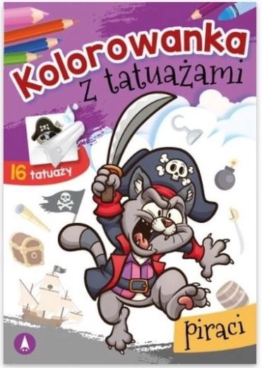 Pirate tattoo – washable tattoos and coloring pages