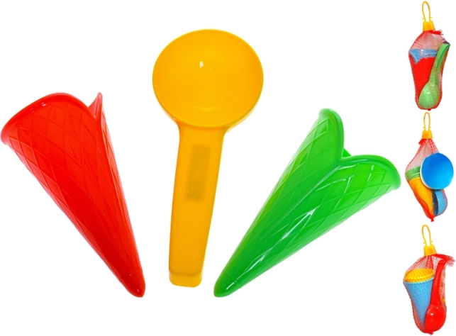 Set za pijesak Sladoled 12,5 cm u mrežici