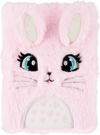 Soft plush cover with bunny