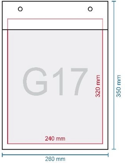 Puhasta kuverta g17 350 × 250 mm sa samoljepljivim zatvaranjem