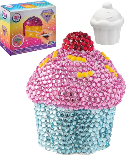 Grafix 3D diamond painting cupcake - 1 piece