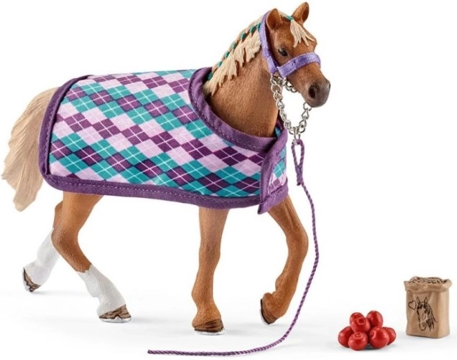 Engleski punokrvnjak s pokrivačem od Schleich