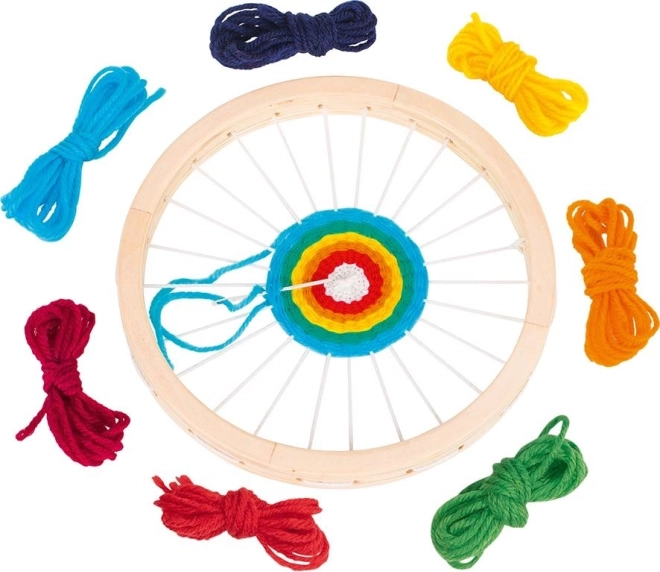 Drveni okrugli tkalački stan Goki