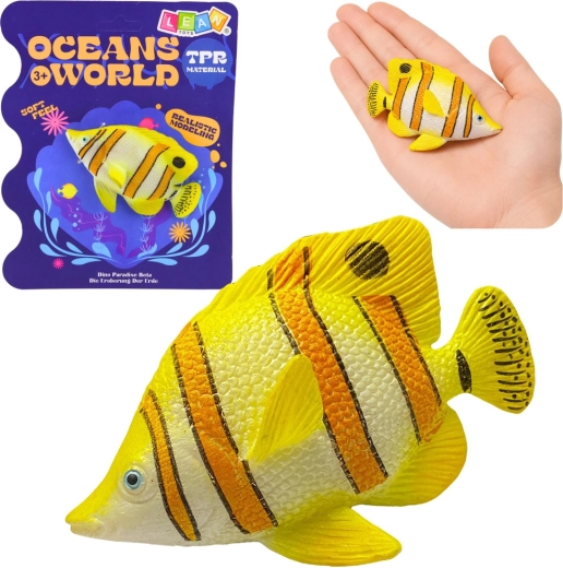 Realistična gumena figurica ribe bakrenog leptir-riba 10,5 cm