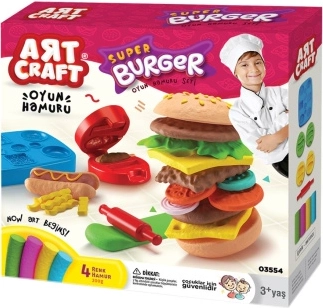 Art craft set za modeliranje hamburgera 200 g
