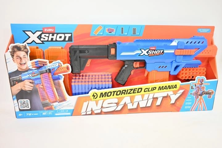 Motorizirani pjenasti blaster Zuru X-Shot Insanity Clip Mania