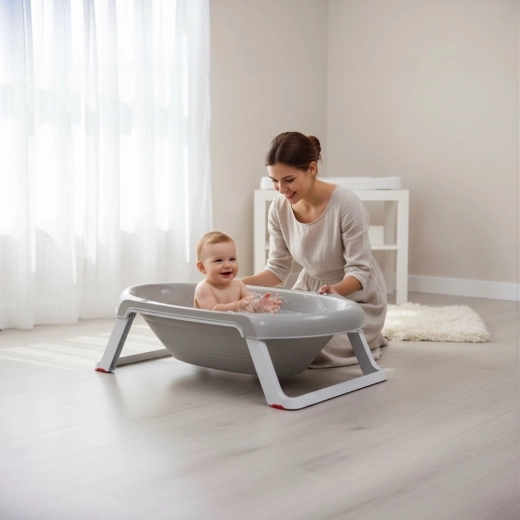 Ergonomic shape for two growth stages (0–12 months)