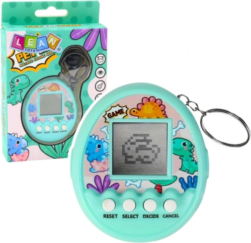 Tamagotchi privjesak Pet Egg – elektronička igra za djecu, tirkizna