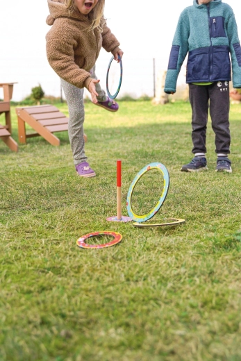 Wooden construction and simple game rule
