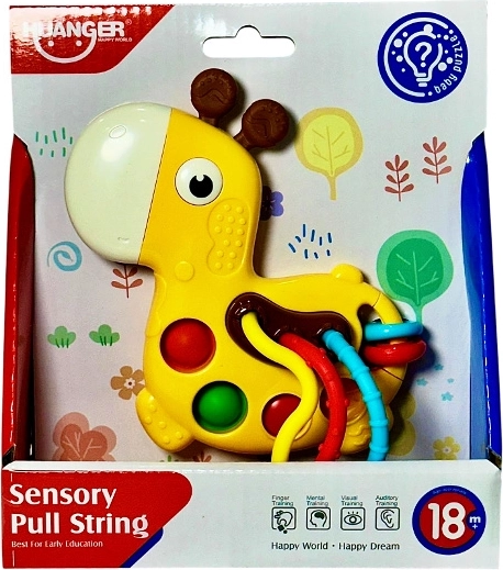 Sensory Rattle and Manipulative Toy Giraffe