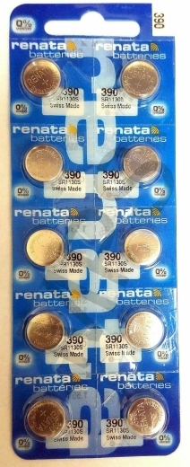 Renata 390 baterija za satove 1,55 V, 60 mAh, pakiranje 10 kom