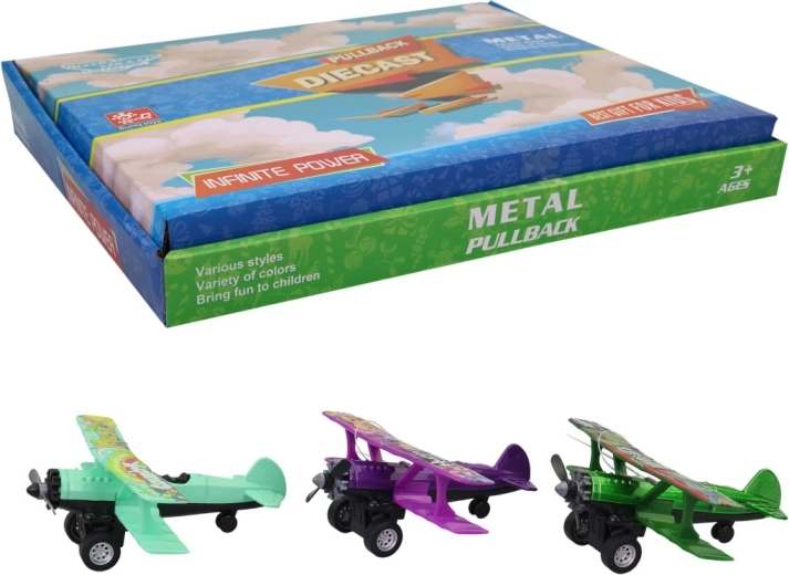 Metalni avion u display kutiji