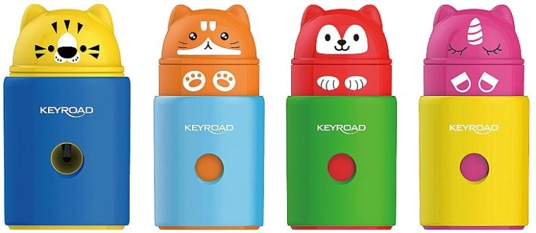 KEYROAD Animal Pencil Sharpener with Container