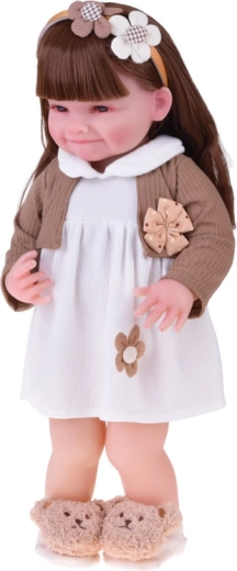 Duga smeđa kosa za češljanje i stiliziranje