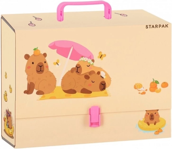 A4 drawing case with handle – capybara