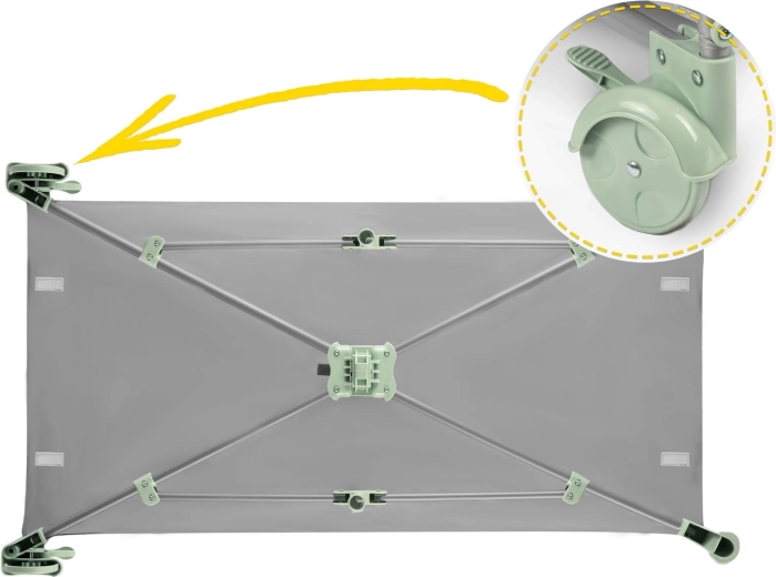 Jednostavno premještanje zahvaljujući kotačićima s kočnicom