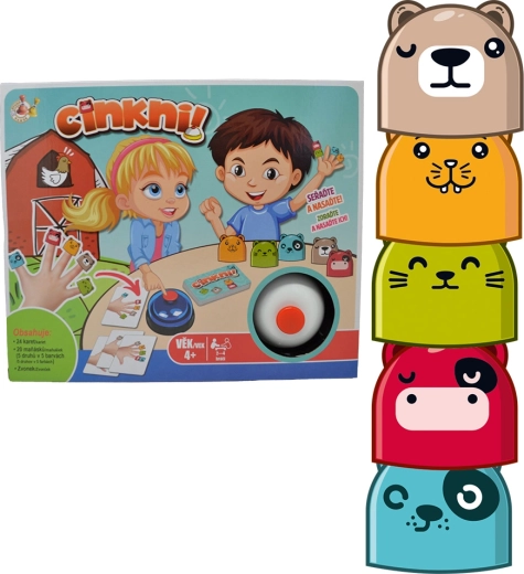 Studo Games Cinkni! igra za opažanje sa zvoncem i lutkicama za prste