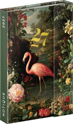 Notique tjedni magnetni planer flamingo 2027 (11 × 16 cm)