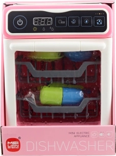 Kids battery-powered dishwasher with plastic dishes - 1 piece