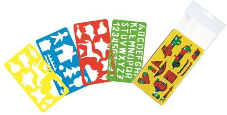 Tracing templates and stencils for kids – set of 4 pcs
