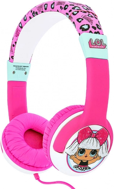 Žičane dječje slušalice OTL L.O.L. Surprise! My Diva ružičaste