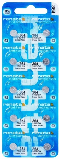 Renata 364 gumbasta baterija 1,55 V (10 kom)