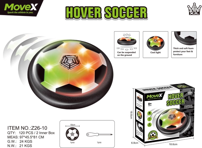 Hover ball for playing at home with lighting - 1 piece