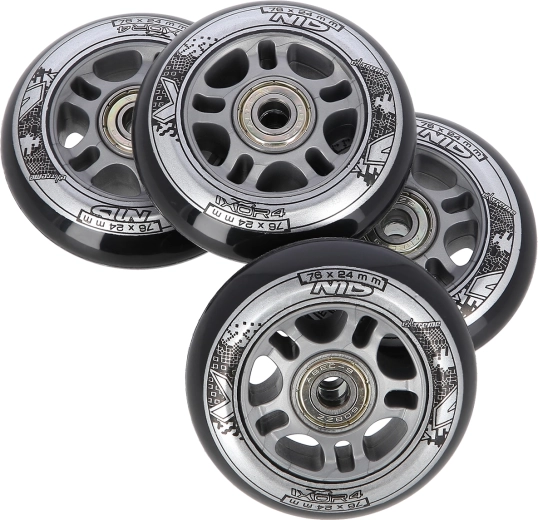 Set kotača za inline role 76 × 24 mm s ležajevima ABEC 9 NILS EXTREME