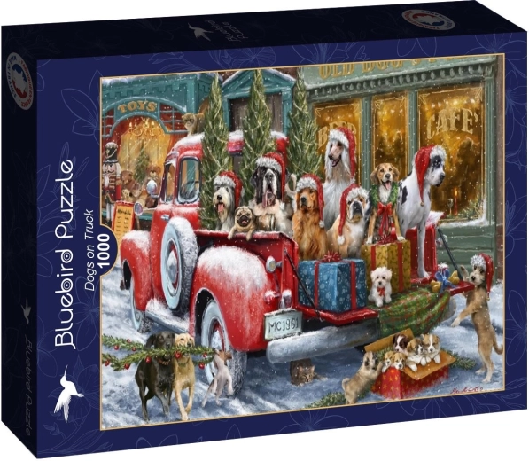 Bluebird puzzle Dogs in a Truck 1000 pieces