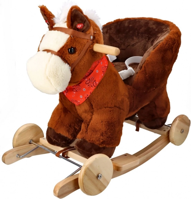 Konjić za ljuljanje s kotačićima i sjedalom