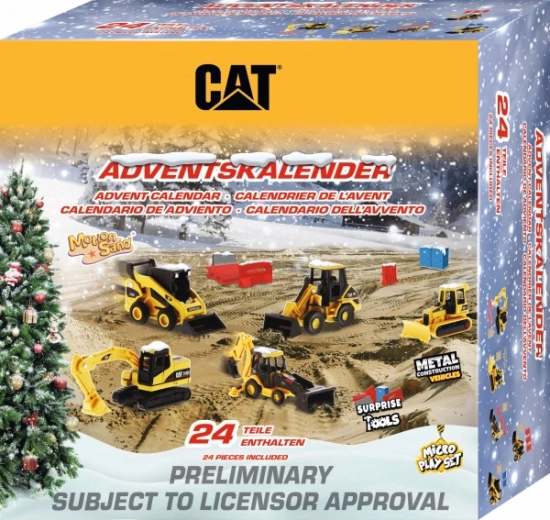 Adventski kalendar CAT građevinski strojevi