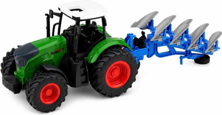 Traktor s priključnim višebrazdnim plugom