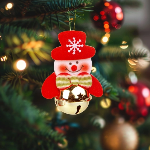 Christmas tree ornament Snowman with bell