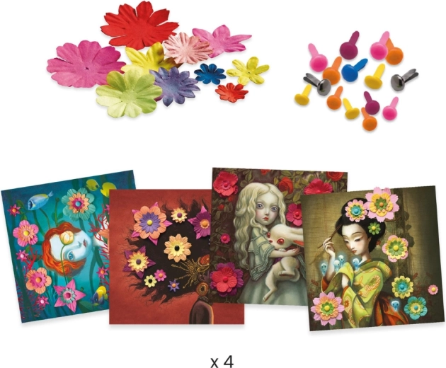 Slojeviti cvjetovi za 3D efekt