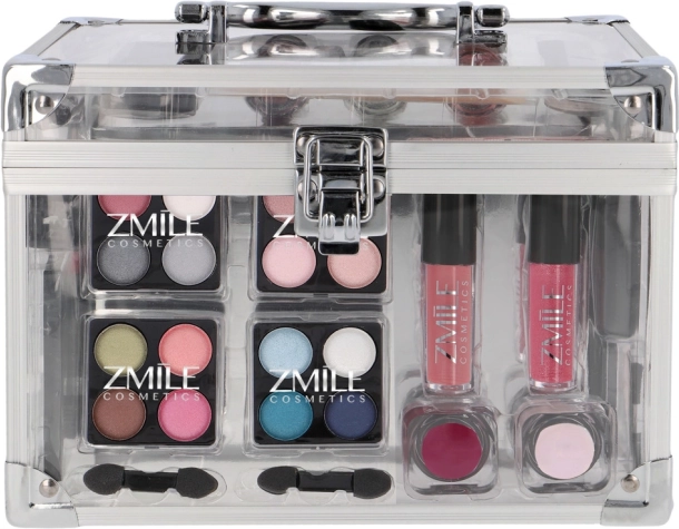 Zmile akrilna kozmetička – prozirni make-up set 42 kom