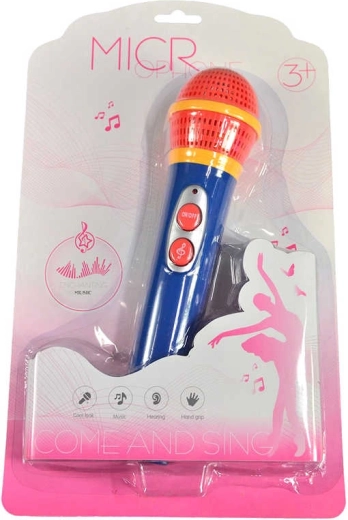 Kids' microphone with sounds for girls 23 cm - 1 piece