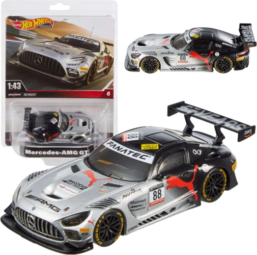 Hot Wheels Premium Mercedes-AMG GT3 trkaći automobil 1:43