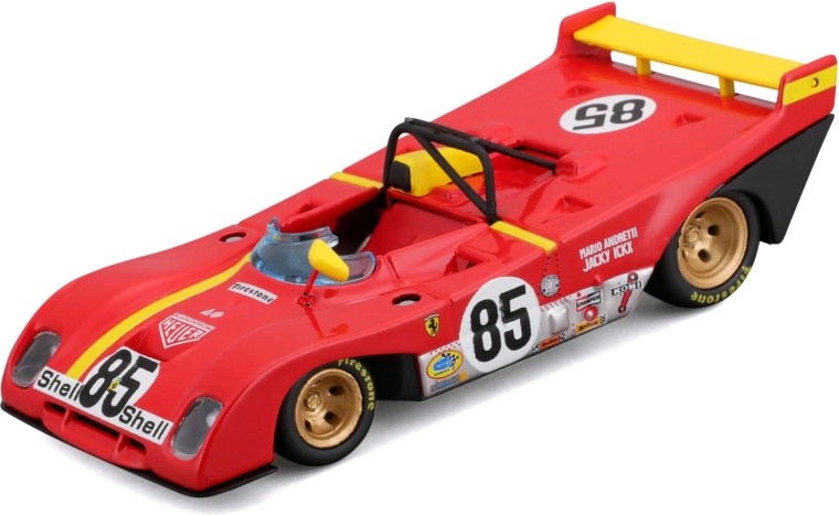 Bburago Ferrari 312P 1972 racing model in 1:43 scale