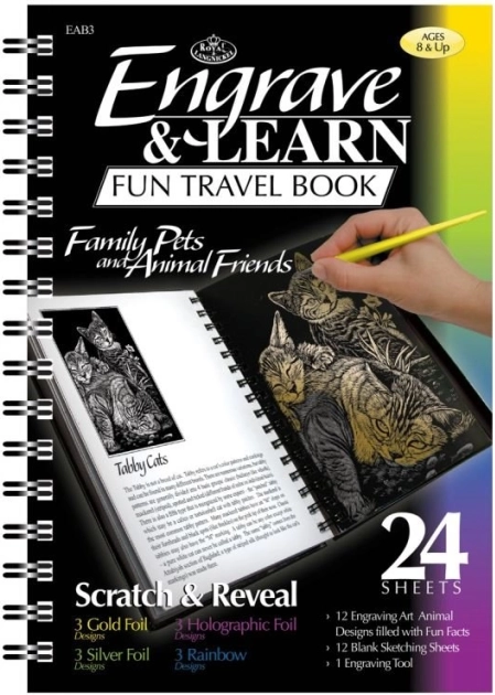 ROYAL & LANGNICKEL blok za grebanje životinje – 12 slika i 12 praznih listova