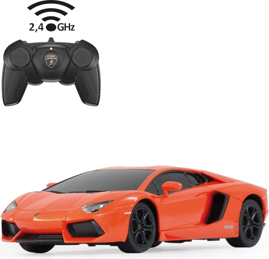 RC automobil Lamborghini Aventador u mjerilu 1:24, narančaste boje