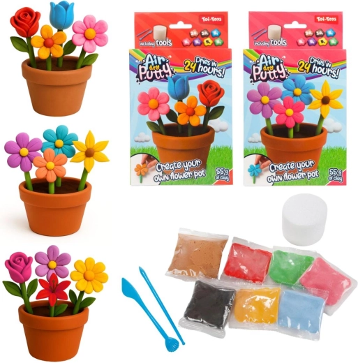 Creative Kit for Making a Flower from Modeling Clay