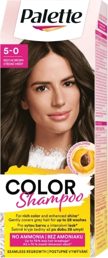 Palette Color Shampoo 5-0 srednje smeđa 50 ml