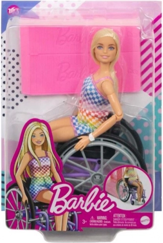 Barbie Fashionistas lutka u invalidskim kolicima s kariranom odjećom