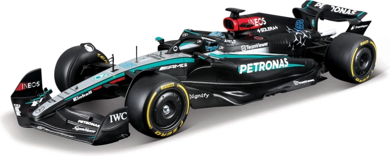 Bburago komplet za sastavljanje trkaćeg modela F1 Mercedes‑AMG Petronas W15 2024 George Russell 1:24