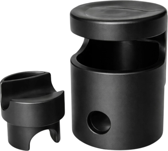 Plastična kapica stupa trampolina (gljivica) s prstenom, crna 25 mm