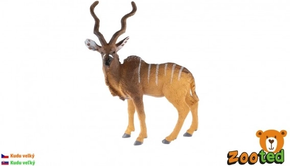 Figurica velikog kudua 14 cm – realistična plastična antilopa