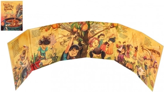 Leporelo Skuhala mišica kašicu 15,5x21 cm za djecu od 2 godine