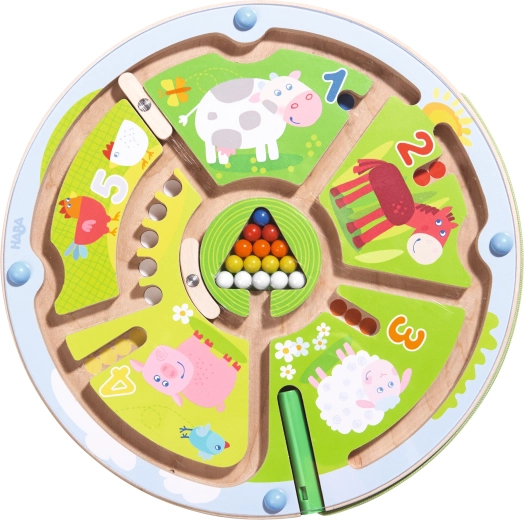 HABA Magnetic Maze with Pen Farm and Numbers